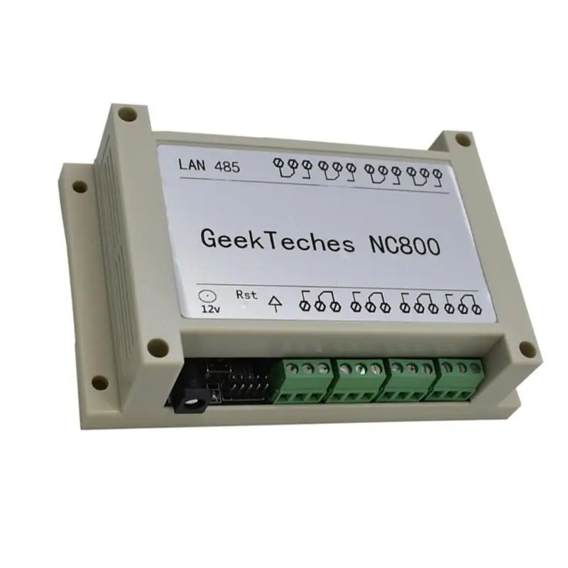 

652F 8 Channel Relays Ethernet Remote Controls Module RJ45 Port Networking Webs Server DC12V Support 485 Networking