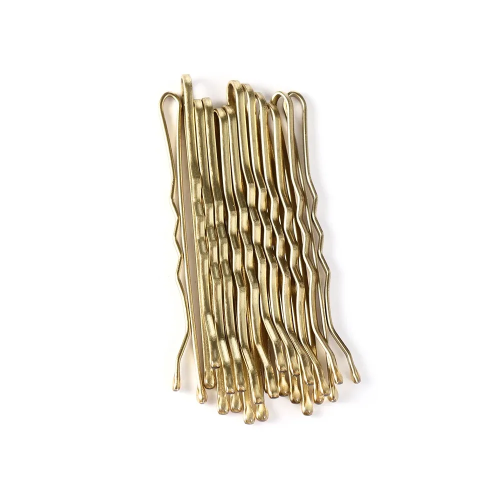 10Pcs/Set Gold/Black Wave Hair Pins Clips Bobby Hairpins Grips Barrette For Women Girls Salon Hair Styling Accessories