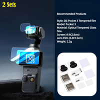 For DJI Osmo Pocket 3 Ultrathin HD Clear Tempered Glass Screen Protector  LCD Display Film DJI Pocket 3 Camera Lens Protector