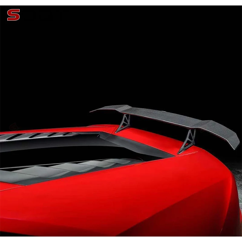 Alerones Traseros de Fibra de Carbono para Lamborghini Huracán LP580 LP610, Alerón Trasero, Piezas de Auto