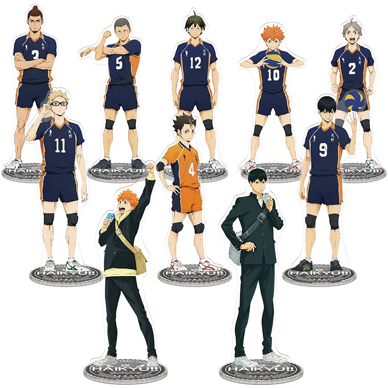 

Haikyuu!! Premium Anime Acrylic Figure Display Stand Hinata Shoyo Kageyama Tobio Sawamura Daichi Accessories Choice Keychain