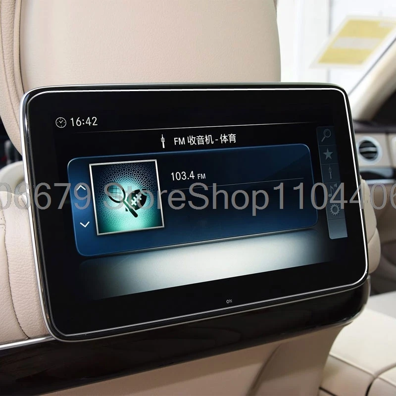 

Tempered Glass Screen Protector fim For Mercedes Benz S Class W221 W222 2014-2024 Car Rear Seat anti-scratch interior film