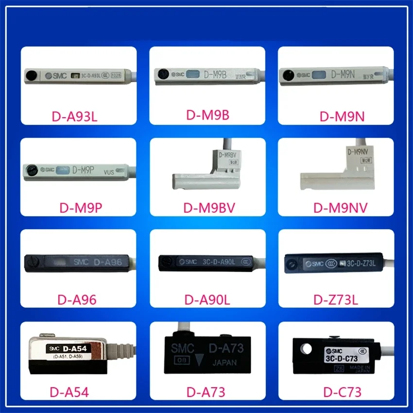 D-A93 D-M9B D-M9N D-M9P D-M9BW SMC الحالة الصلبة السيارات التبديل المباشر تصاعد نوع المغناطيس المساعدة مكونات أدوات تعمل بالهواء المضغوط #2
