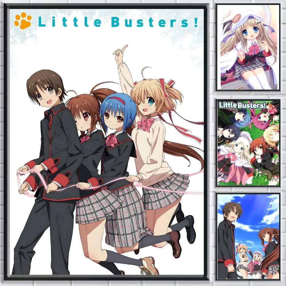 Anime L-Little Busters! Poster HD Self Adhesive Waterproof Wall Art Ideal for Home Office Dorm Bedroom Great Gift