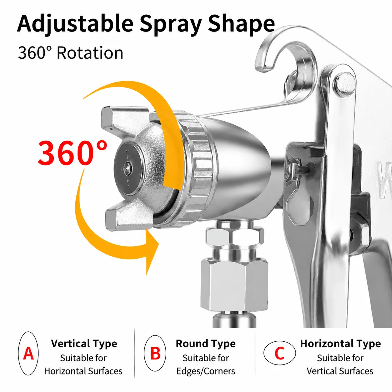 400ML Pneumatic Spray Gun 1.5/2.5mm Caliber Nozzle Paint Sprayer Car / Furniture Spraying Tool for Car DIY Craft Projects
