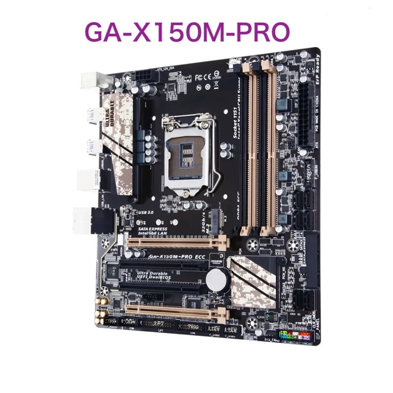 For Gigabyte GA-X150M-PRO ECC Motherboard LGA 1151 DDR4 Micro ATX Mainboard 100% Tested OK Fully Work