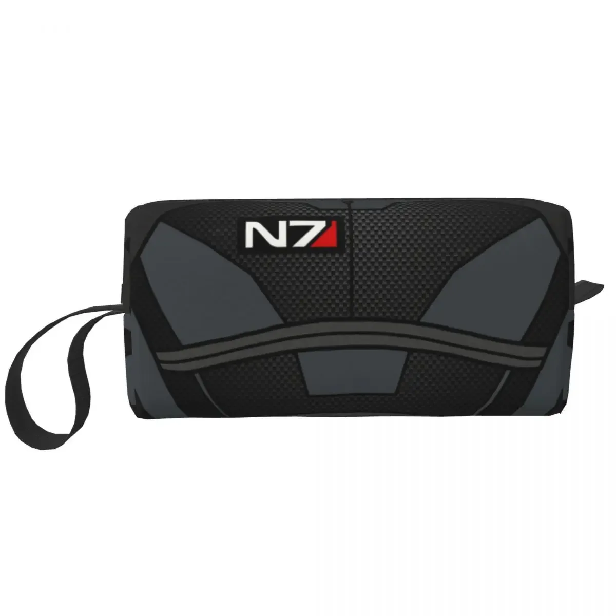 Mass Effect N7 Armor Makeup Bag for Women Travel Cosmetic Organizer Kawaii Alliance  Video Game Storage Toiletry Bags