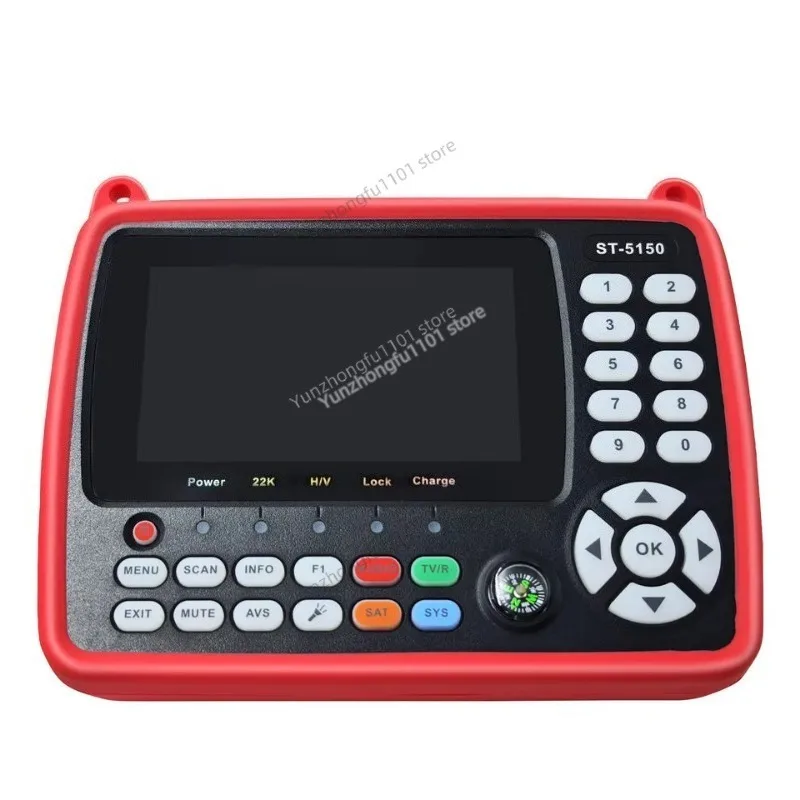 ST-5150 Digital Satellite TV Receiver 4.3 Inch LCD DVB-S2/T2/C Combination High Definition H.265 HEVC MPEG-4