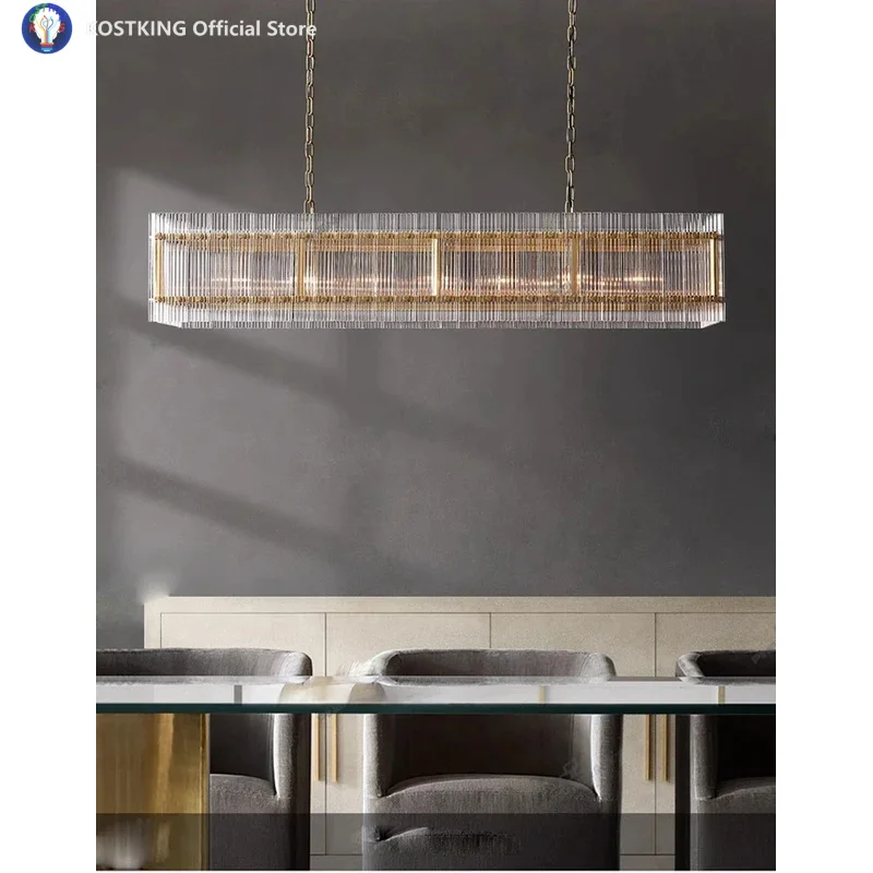 

Ретро-американская люстра из черной хромированной латуни с LED-подсветкой, стильный подвесной светильник для гостиной