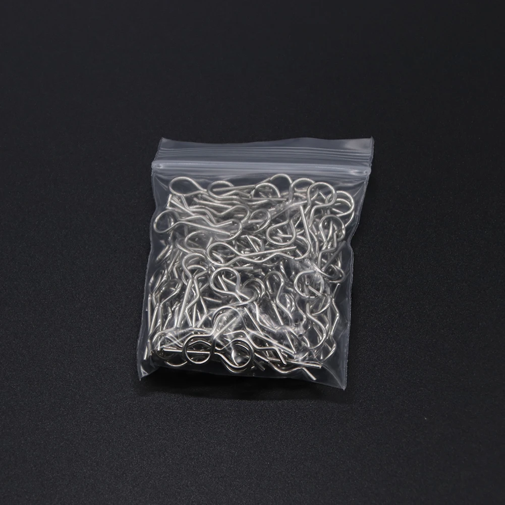 50PCS RC Car Metal Body Shell Clips Pins R Shape Pins For Traxxas TRX4 1/10 Model Car Multicolor RC Rock Crawler Vehicle Models