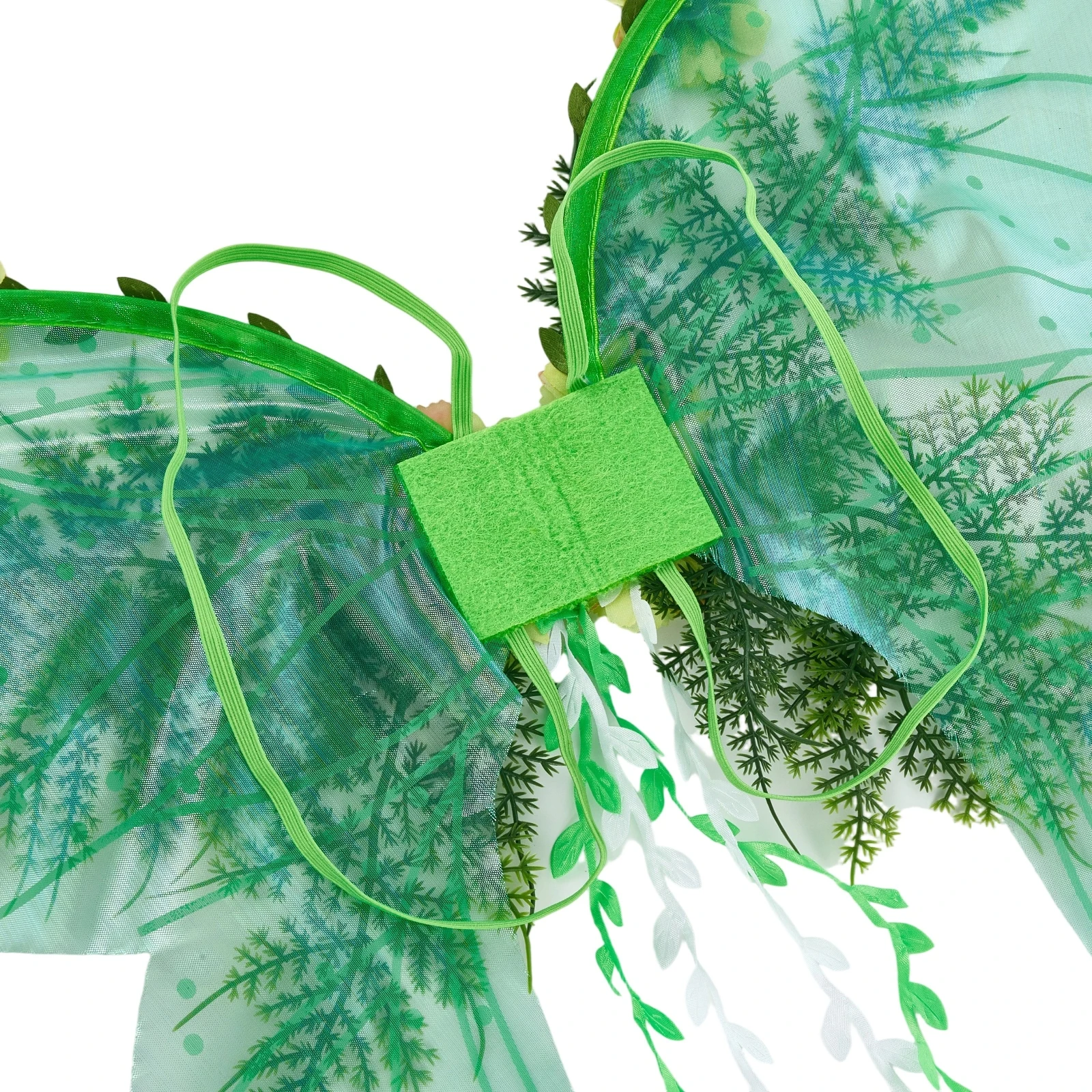 Butterfly Wing with Flowers Vines Lightweight Elegant Fairy Angel Wings for Girls Cosplay Party Accessories