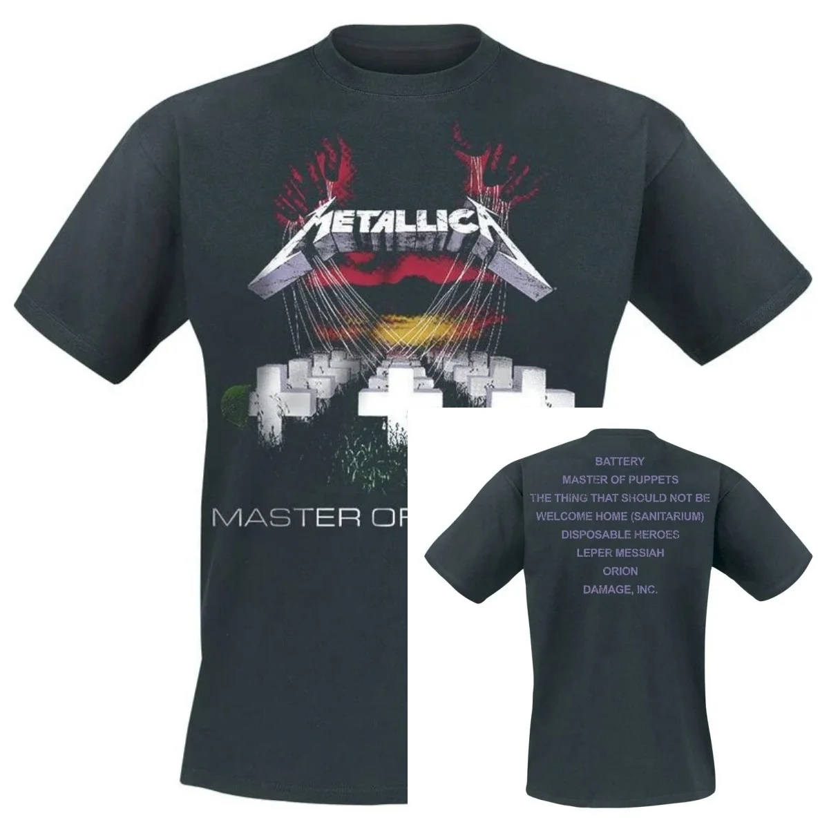 تي شيرت جديد من Master of Puppets _ Metallica فاخر عالي الجودة لكل من الرجال والنساء قميص Y2k 2026 صيفي #1