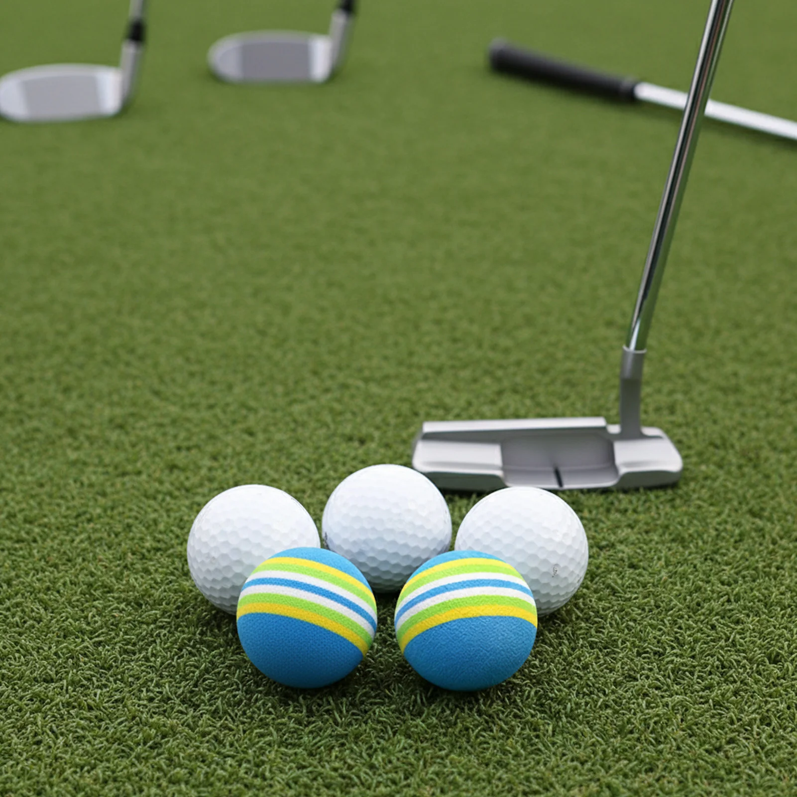 

PGM Golf Practice Ball Set 3 Blank Balls + 3 Sponge Balls Training Accessories For Beginners And Professionals