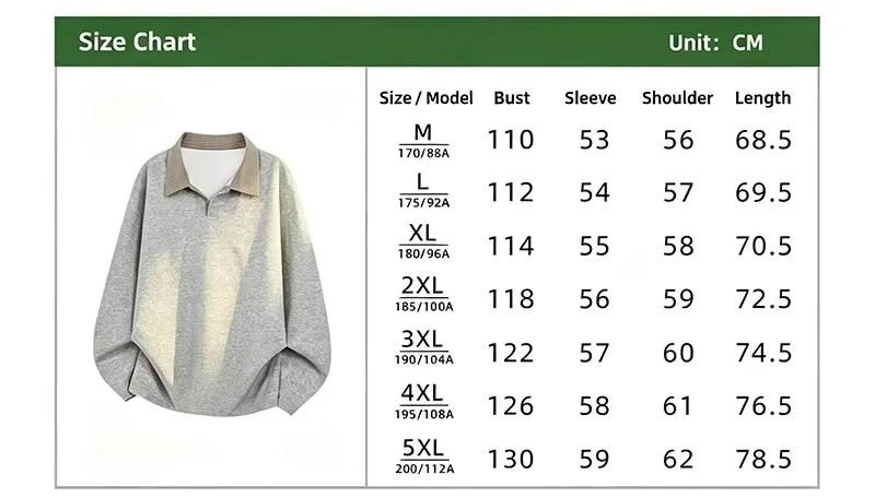 Men Contrast Plaid Collar Long Sleeve Polo Shirt Half Button Placket Loose Oversized Fit For Autumn Street Daily Outfit