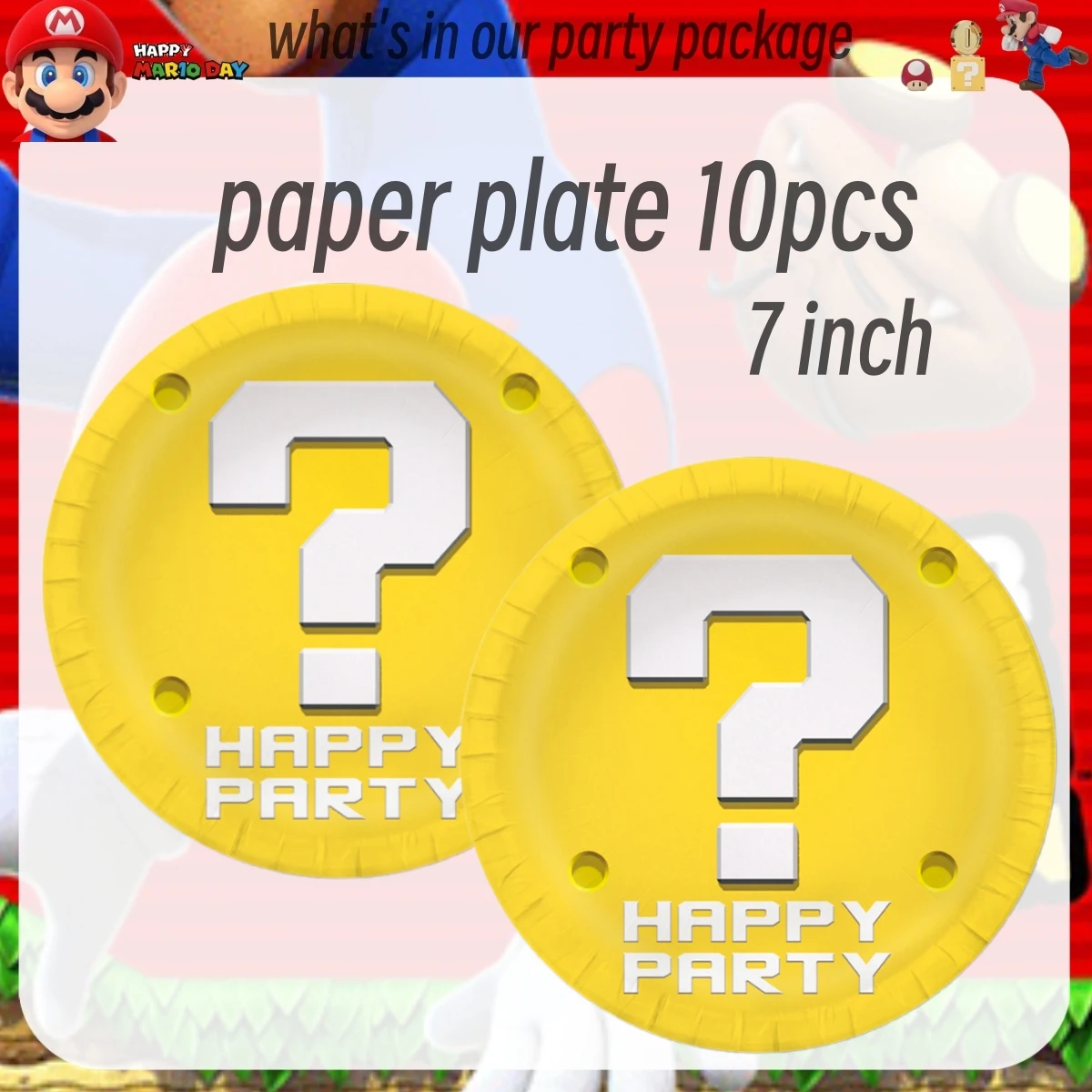 Super Mario Bros Birthday Decoration Disposable Tableware Tablecloth Cup Plate Napkin Coin game Baby Shower Kids Party Supplies