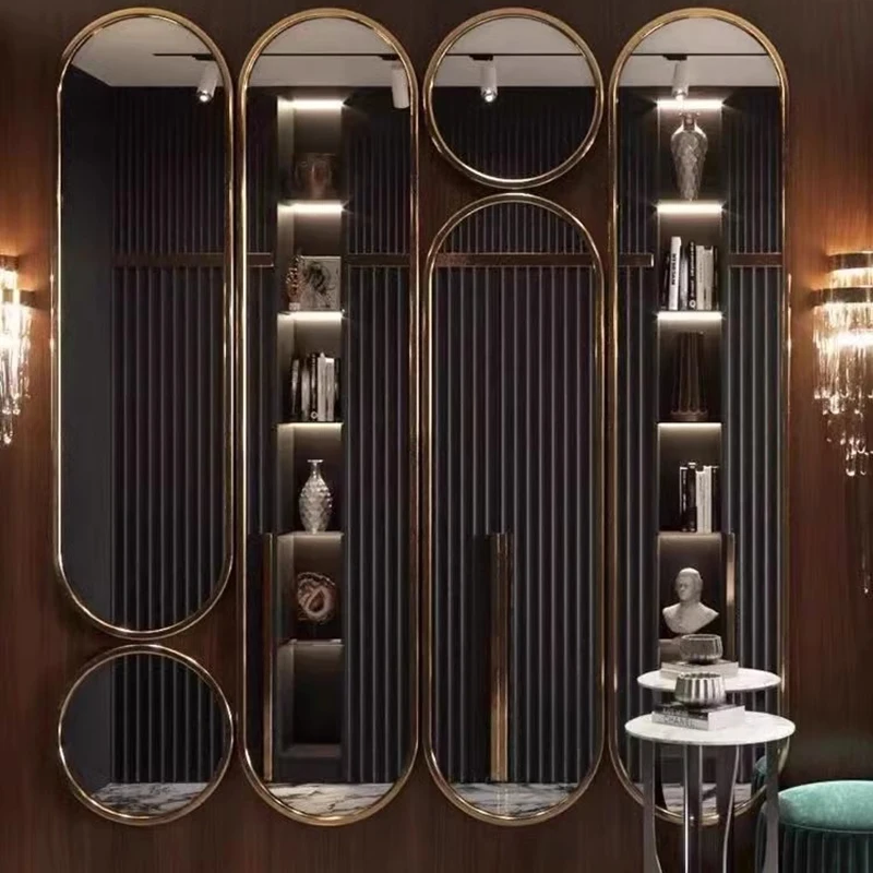 Luxury Design Wall Mirror Funky Water Drop Vanity Living Room Mirror Bathroom Long Espejos Decorativos Nordic Home Decor