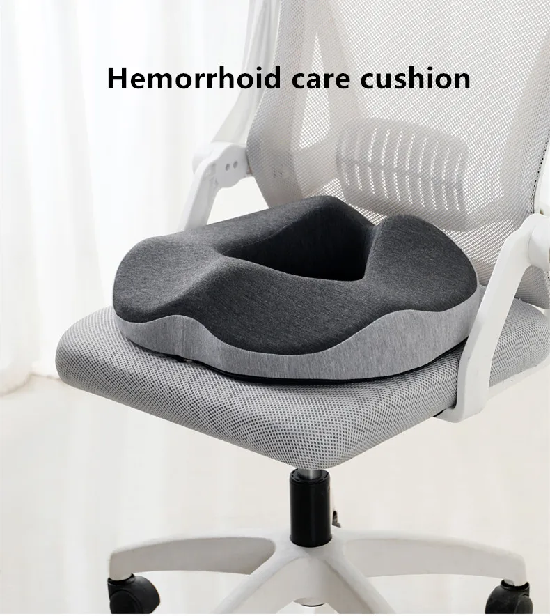 Hämorrhoidenmatte, Gesundheitspflege, Sitzkissen, Ischias, Steißbein, Bettwunden, Donuts, Form, Sitzen, Schmerzlinderung, Reisen, Büro, Memory-Schaum – Detail 1