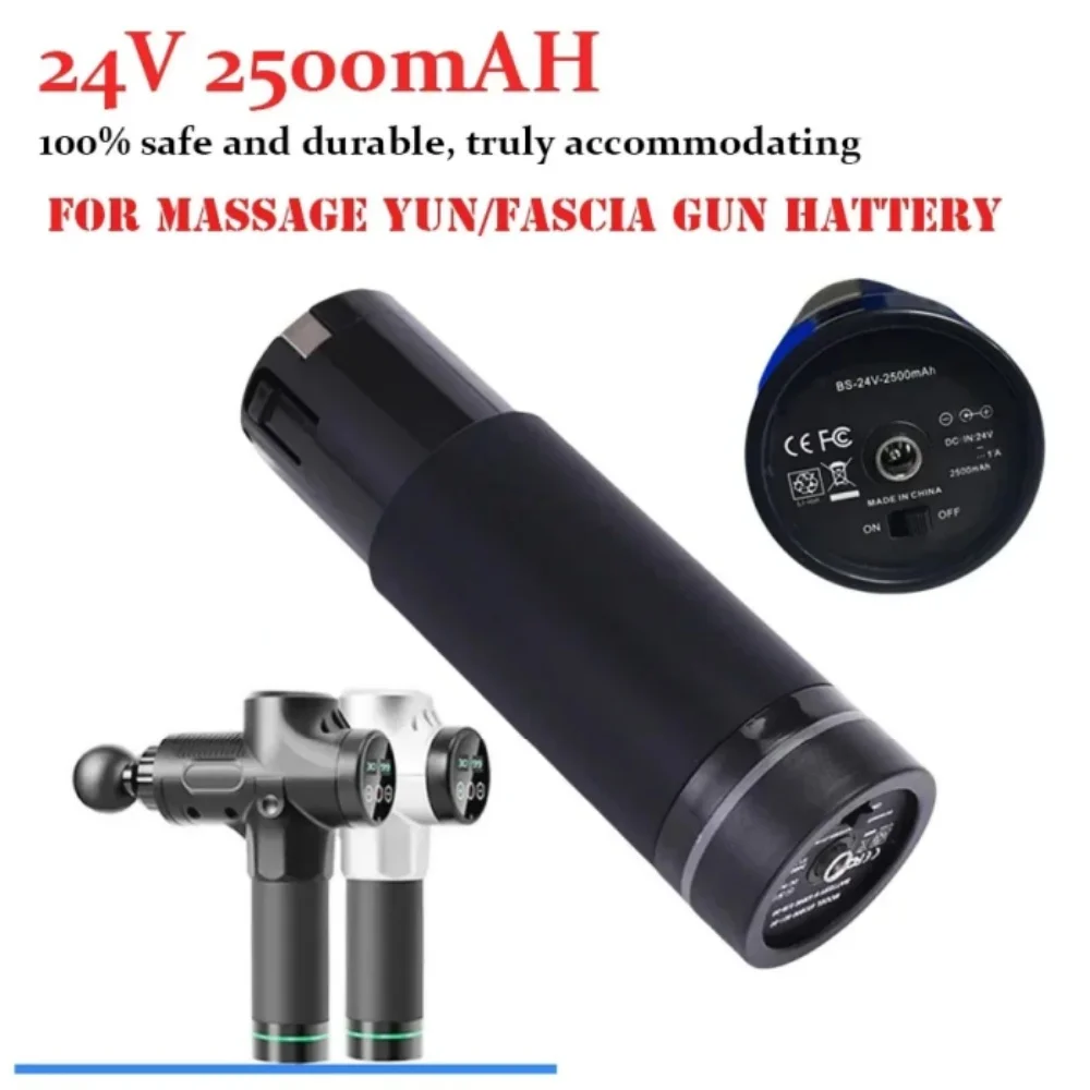 

NEW 24V 2500mAh-6800mAh Lithium-ion Rechargeable Battery Pack For Various Types of Massage Gun/Fascia Gun Battery Replacement