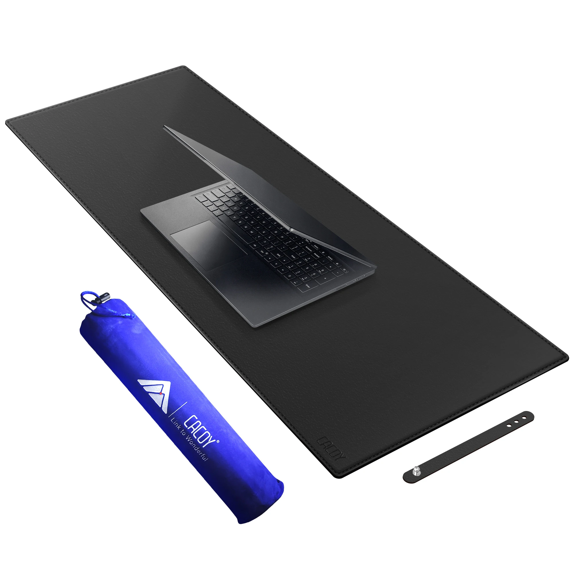 Cacoy Leather Desk Pad Waterproof PU Leather Mouse Pad Desk Mat Protector Cover Large Computer Mousepad for Desk PC Keyboard Mat