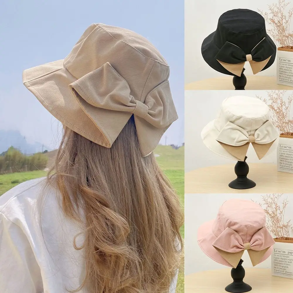 Women Cotton Fabric Cotton Bucket Hats High Quality 10 Colors Unisex Women Summer Hat Sunbonnet Cap Outdoor Fisherman Hat