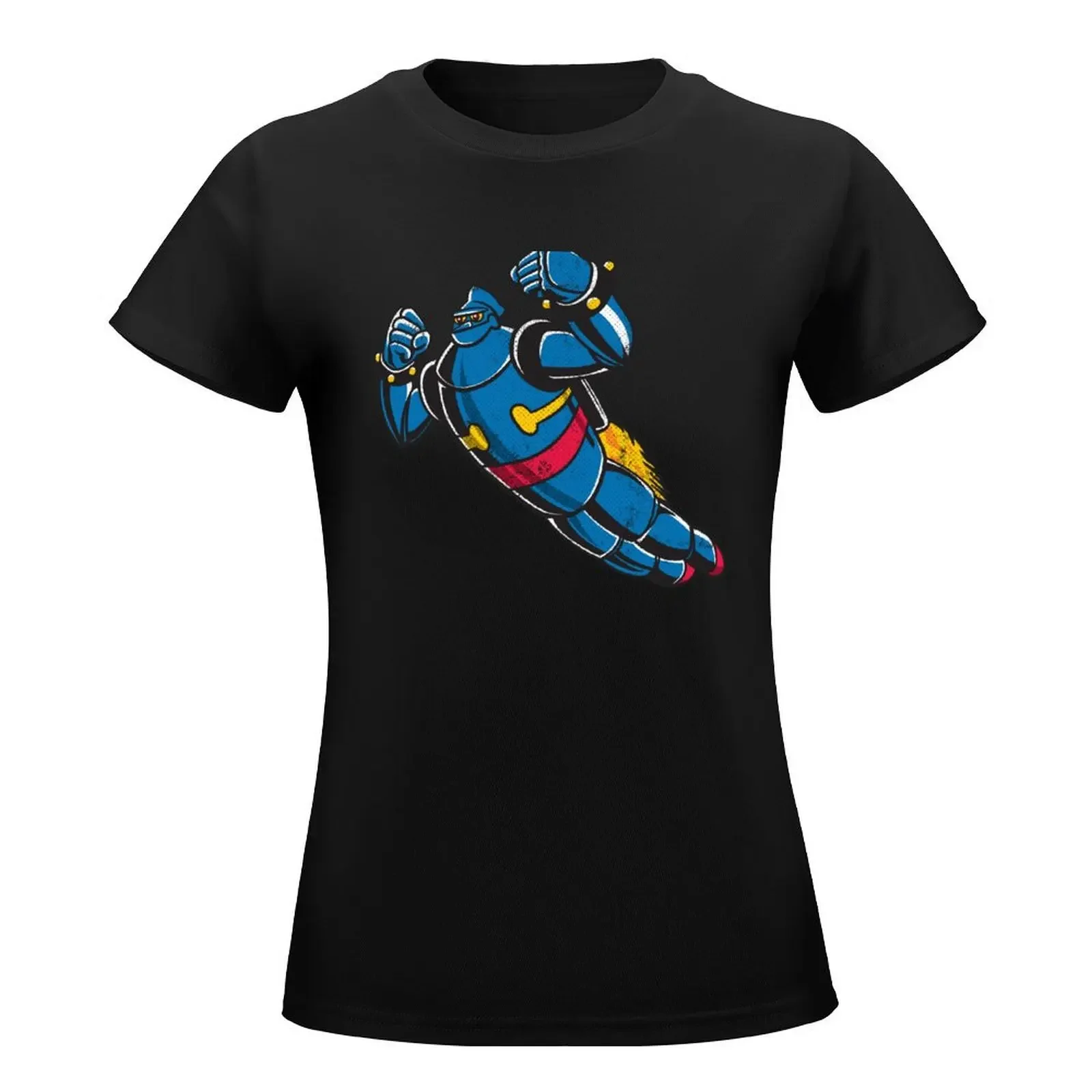 Gigantor the space age robot - grungy T-Shirt lady clothes Female clothing Women t-shirts