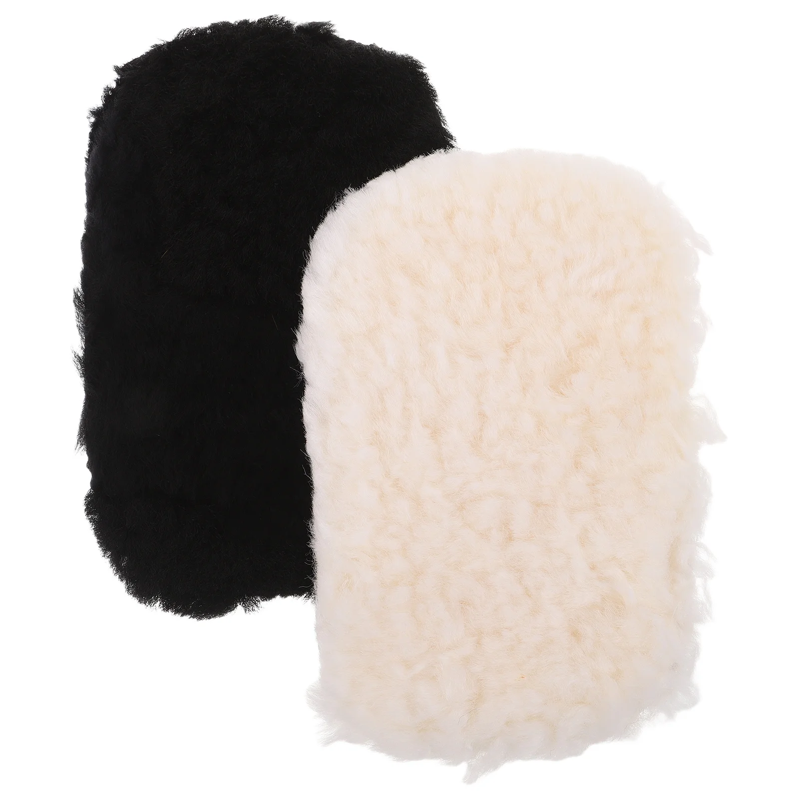 

2Pcs Wool Shoe Polish Gloves Soft Polishing Mitts for Boots Shoes Car Sofa Furniture Cleaner