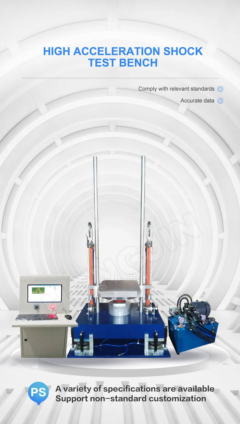 Equipamento de teste de choque mecânico/máquina de teste de impacto de choque acelerado