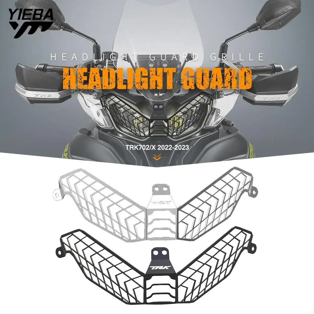 Motorcycle Head Lights Protector Covers Headlamp Headlight Guard Grill  For Benelli TRK 702 TRK702 TRK702X 2022 2023 TRK 702X