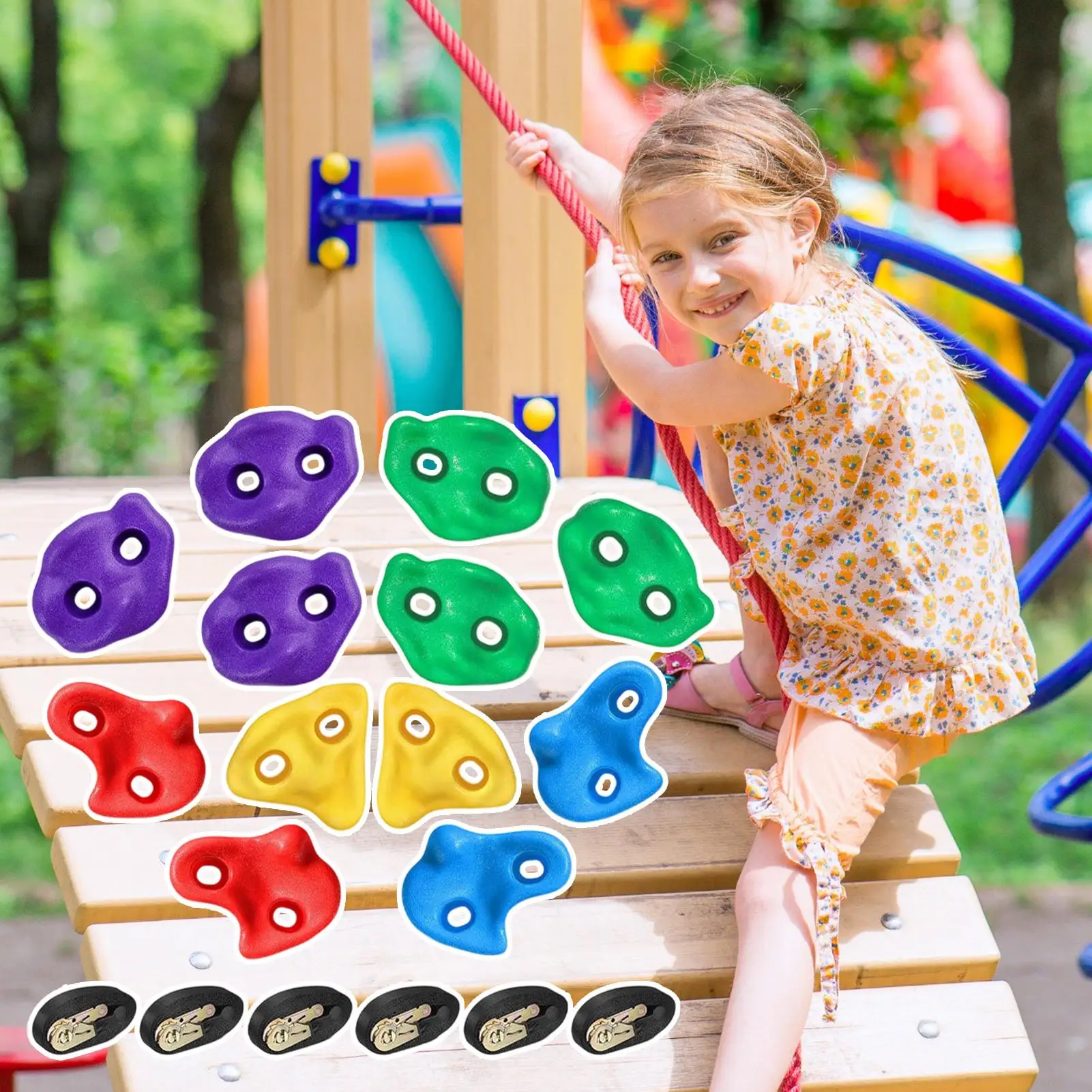 Outdoor Play Equipment Heavy Duty Lightweight Easy Installation Obstacle Course Training Equipment For Kids Boys Girls Children