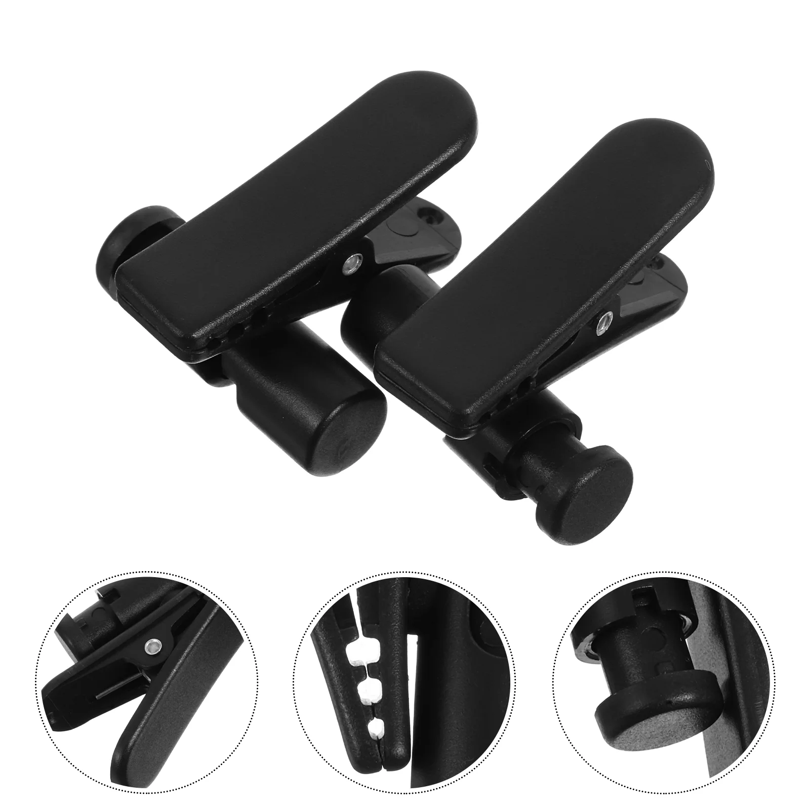 

2 Pcs Earphone Cable Clamp Headphone Clip Bike Holder Headset Wire Mount for Shirt