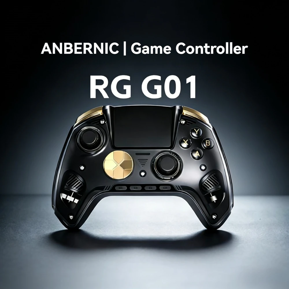

RG G01 Game Controller Wireless Gamepad Linear/Tactile Dual-mode Hall Effect Triggers Heart Rate Monitor Gamepad for Switch PC