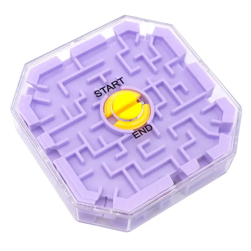 Mini Speed Cube Maze Magic Cube 3D Learning Educational Toy Puzzle Game Labyrinth Rolling Ball Brain Learning Balance