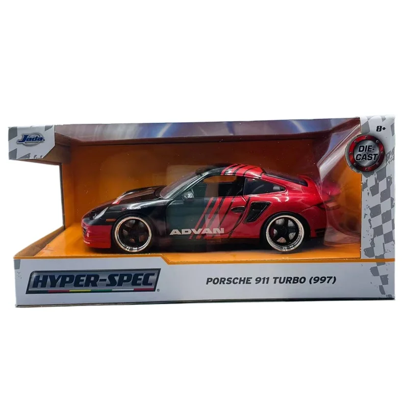 Collection de modèles en alliage de simulation rare Fast & Furious pour enfants, Porsche 911, Jada 1:24, cadeau d\'anniversaire, décoration