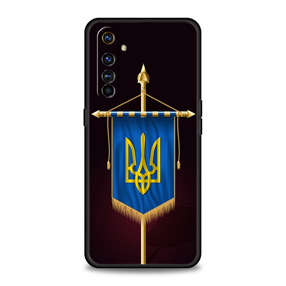 U-Ukraine Flag Phone Case for Realme 8 9 Pro Plus 8i 9i 6 7 GT2 C21 C25 C3 C11 11 Pro 5G Plus Shockproof Silicone Shell Capa Bag