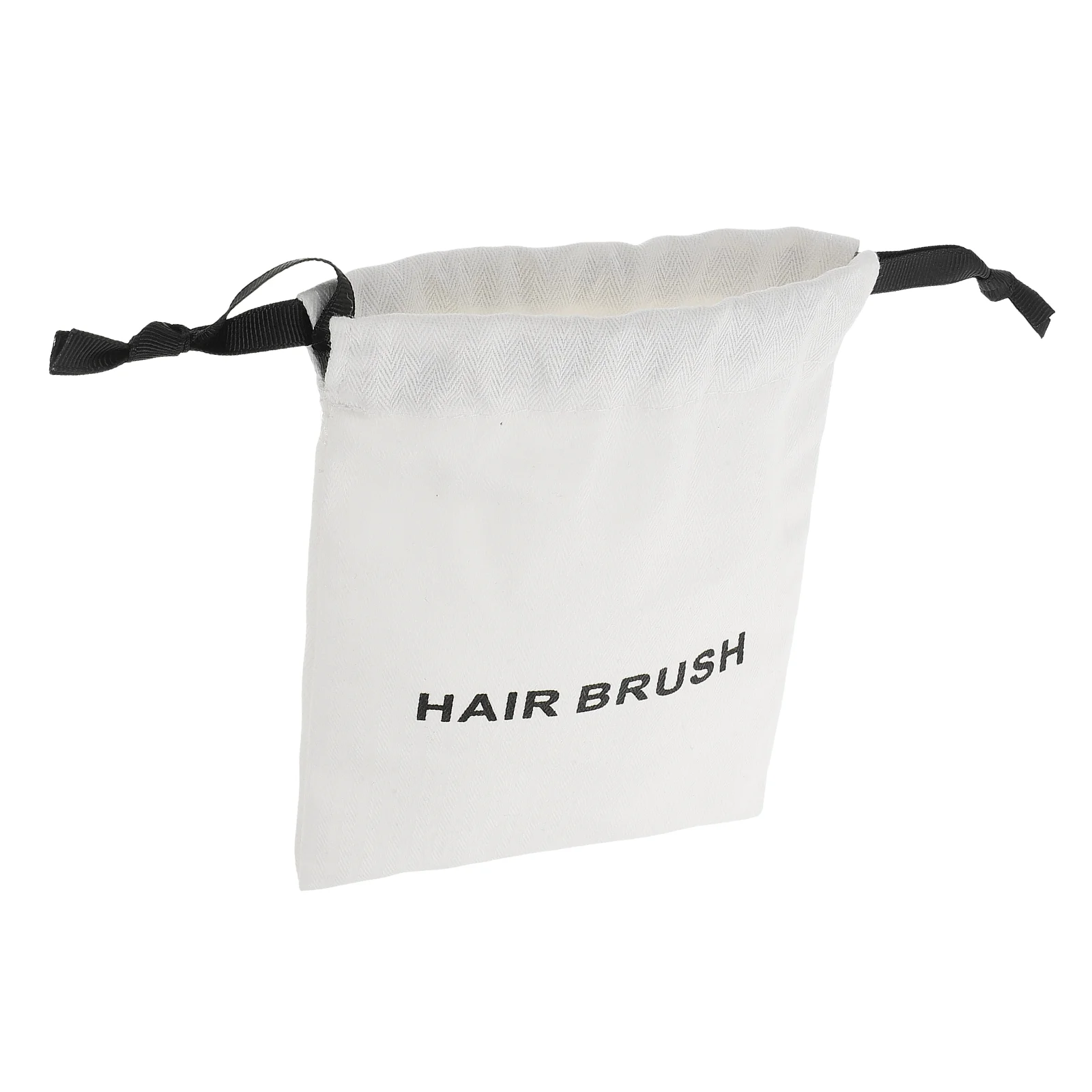 

Massage Comb Storage Bag White Drawstring Canvas Pouch Dust Easy Portability Travel Home Office Small Pouch
