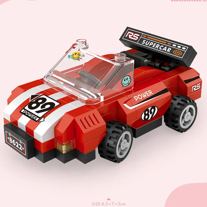MOC City-bloques de construcción de automóviles súper deportivos, motocicletas, vehículos todoterreno, corredores, camiones de bomberos de policía, kits de ladrillos famosos para niños