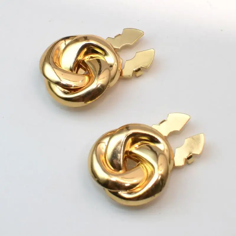 Hot Sale 2PCS Button Cover Cufflinks For Women And Men Fashion Alloy Shirt Sleeve Collar Clips Decoration Accessories