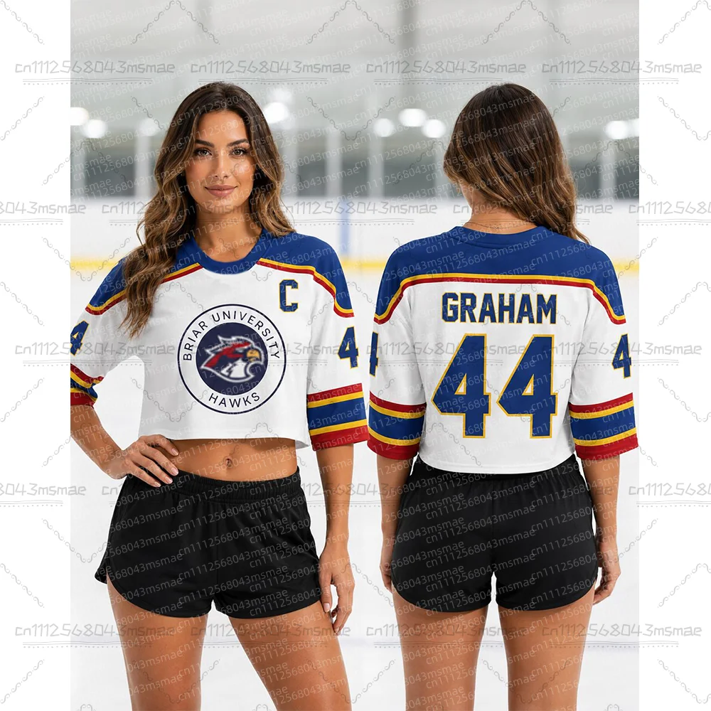 Summer Off Campus Briar University Jersey Graham 44 22 DI LAURENTIS 66 Football Jersey T-shirt Short Sleeve Kid Crop T-shirt Top