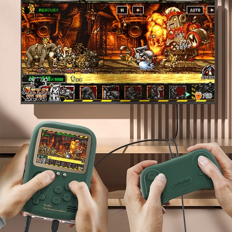 Ultra Helder 3.2 Inch Kleurenscherm 2023 Nieuwe Handheld Gameconsole Powerbank Kan Worden Aangesloten Op Een Tv Arcade Games Uit De Kindertijd