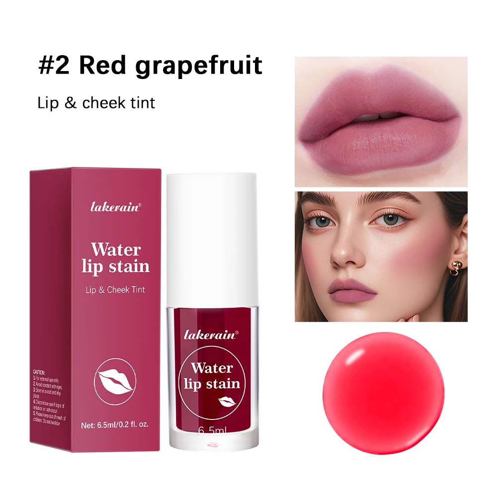 Fruity Water Lip Tint für Lippen, langlebiger, wasserfester Lippenstift, wasserfeste Lippentönungen, Fleck, 24-Stunden-wasserbeständige Lippenstifte, Ma