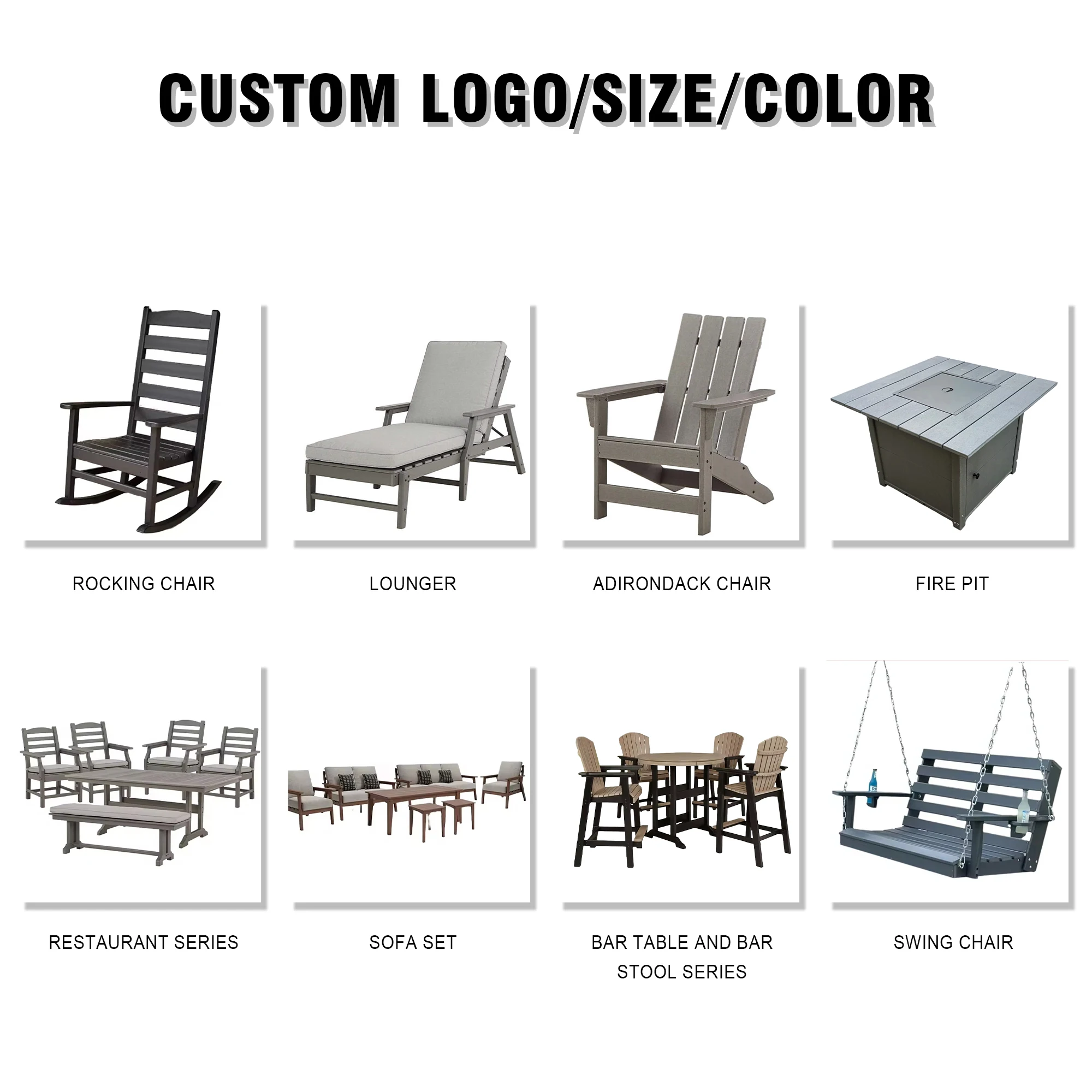 Modular HDPE Outdoor Bar Table with Storage Cabinet Easy-Clean Waterproof Bar Island for Backyard BBQ Outdoor Kitchen