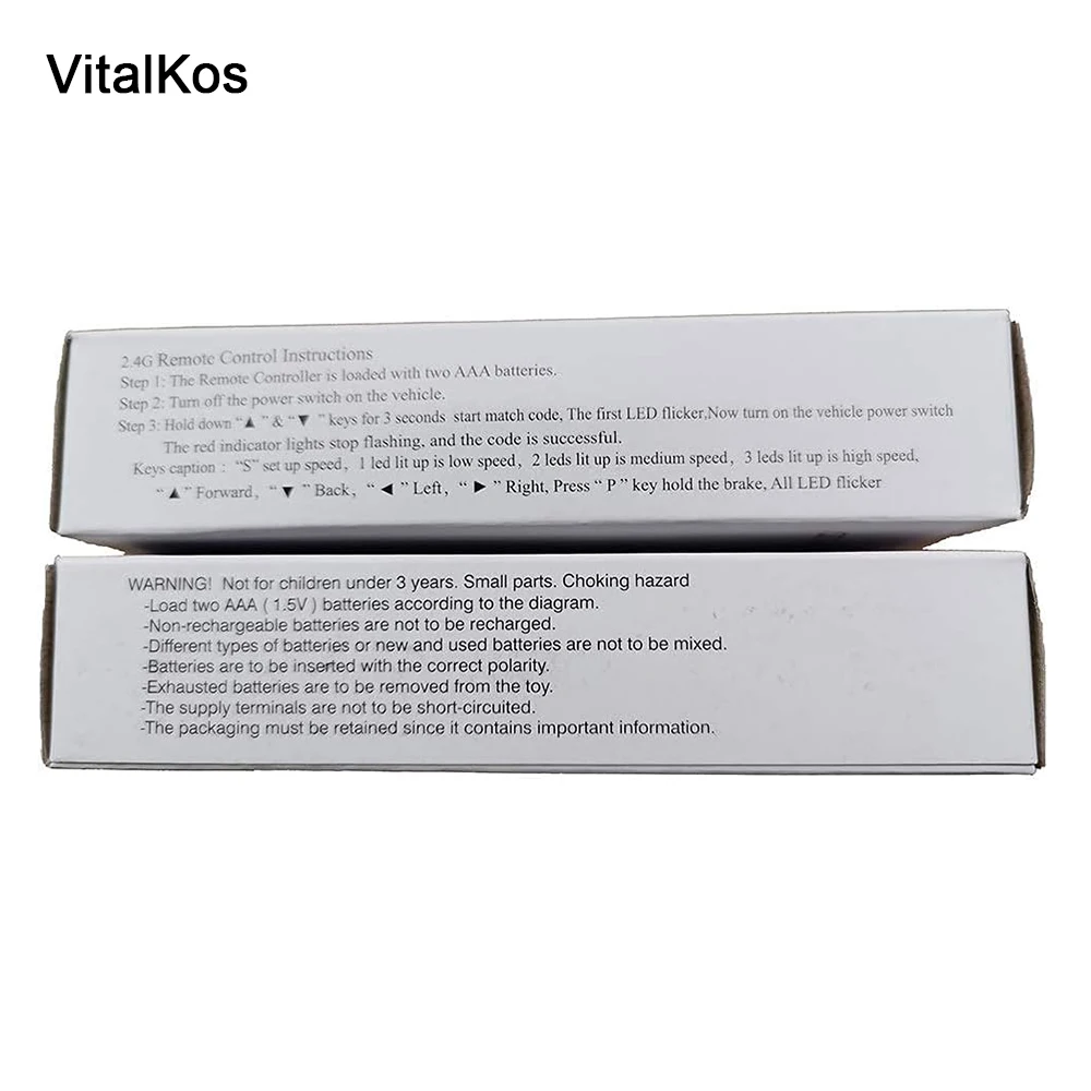 VitalKos JR1801RX-12V Remote Control and Receiver(Optional) Of Children's Electric Car Bluetooth Ride On Car Replacement Parts