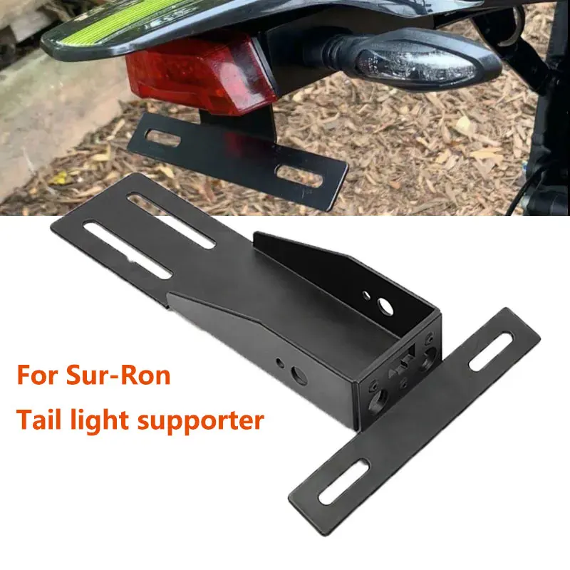 For Sur-Ron Tail light supporter Aluminum License Plate Holder Bracket For Surron Electric Bike Tail Tidy Fender Eliminator Kit