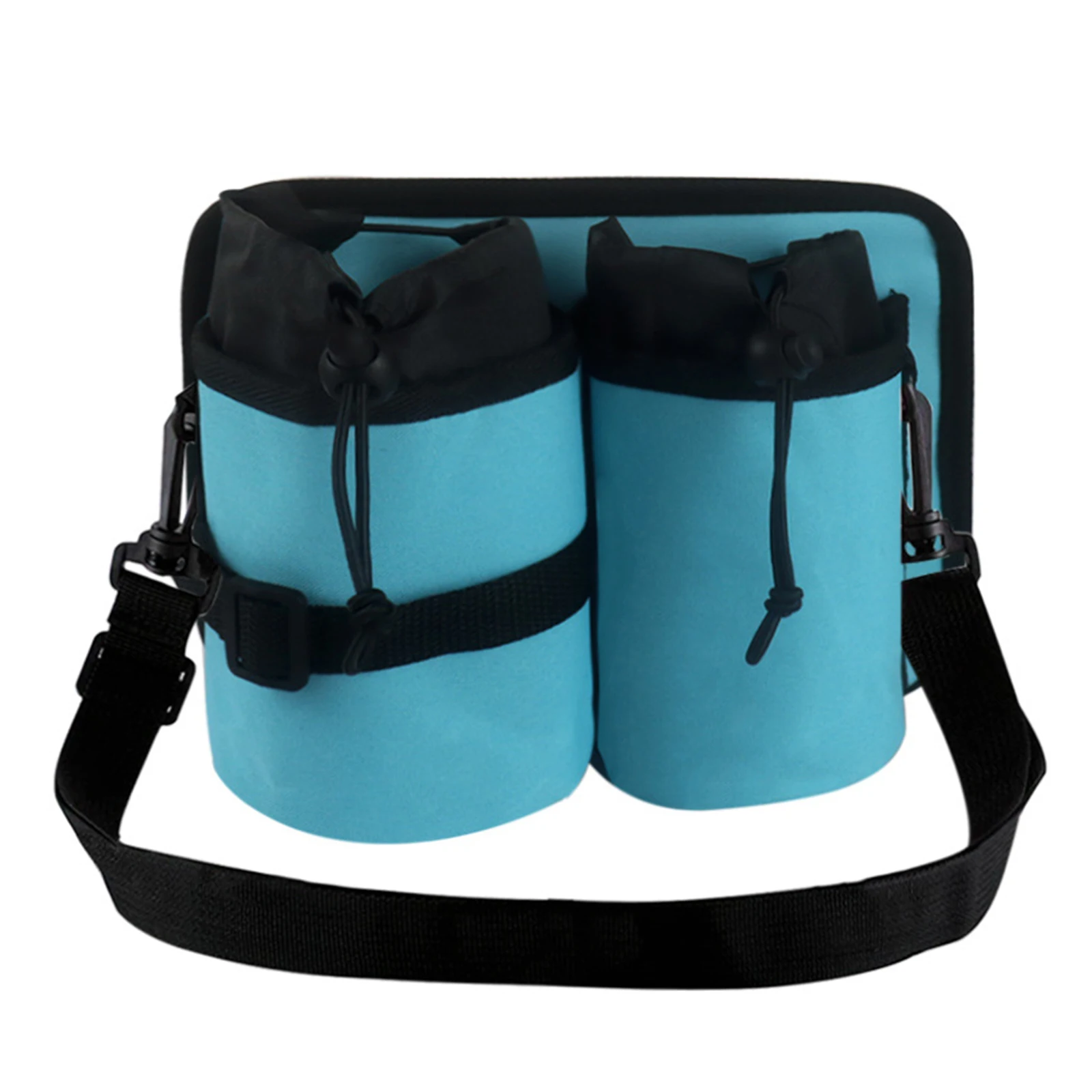 2 Compartment Luggage Cup Holder Fits Roll Suitcase Handles Luggage Drink Caddy for Flight Attendants Travel Accessories Gifts