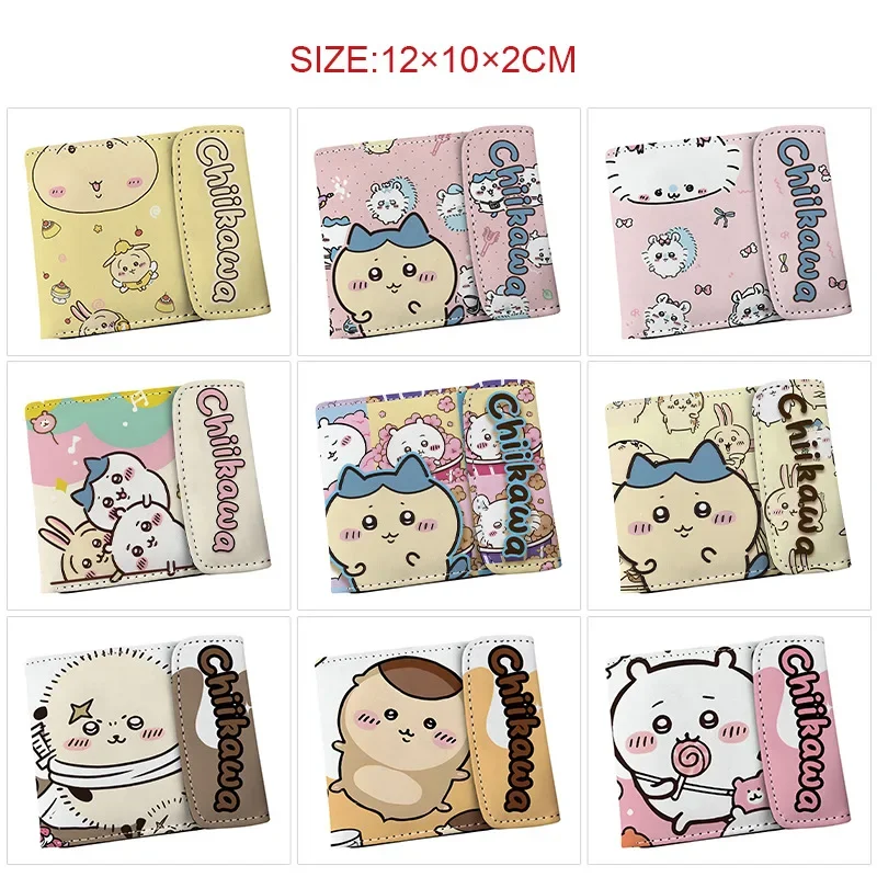 New Chikawa Anime Kawaii Wallet Hachiware Usagi Healing Short Concealed Buckle 20% Off Change Storage Card Bag Christmas Gift