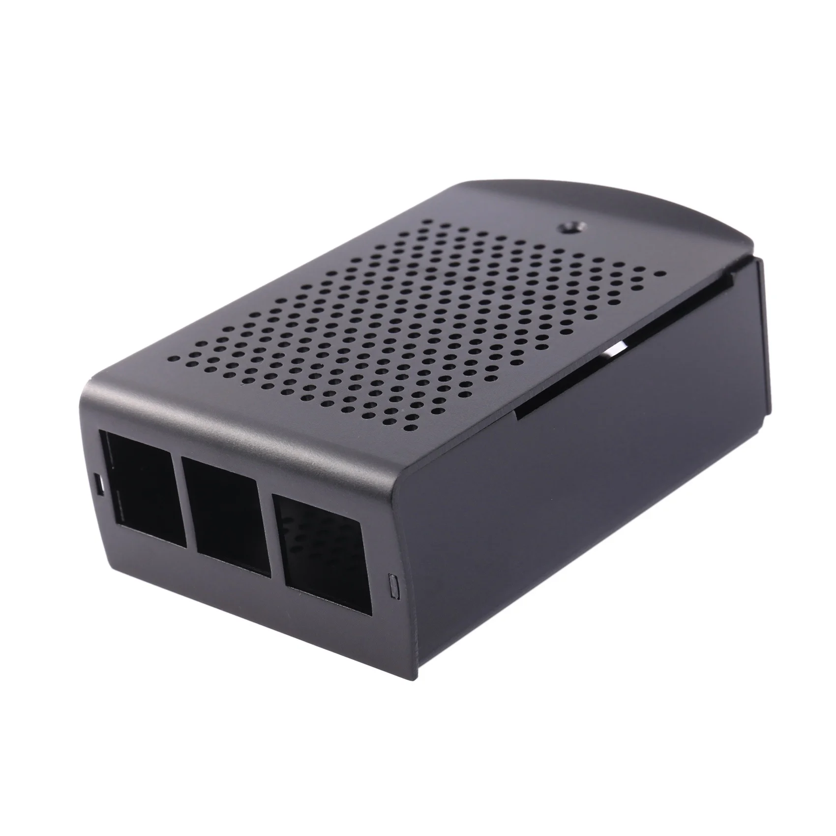 Aluminum Raspberry Pi 4 Case with Fan Hanging Bracket Compatible & Heatsink for Raspberry Pi 4 Model