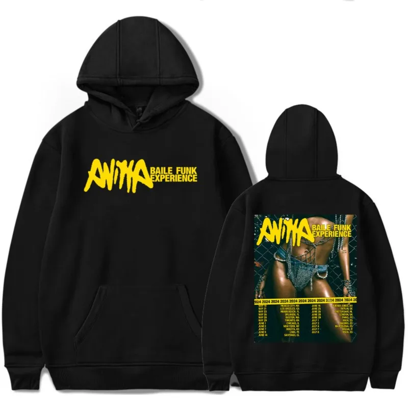 Anitta Baile Funk Experience Tour Hoodie Merch For Men/Women Unisex Casuals Fashion Long Sleeve Sweatshirt Streetwear