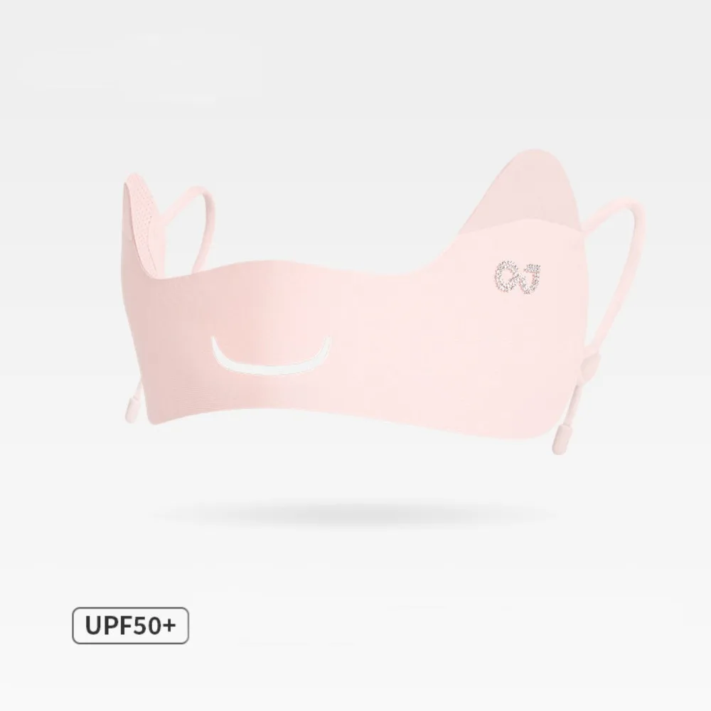 وشاح للوجه الواقي من الشمس من الحرير الجليدي، قناع واقي من الشمس، غطاء وجه صيفي رقيق قابل للتنفس لحماية العين من الأشعة فوق البنفسجية، قناع جيني للوجه