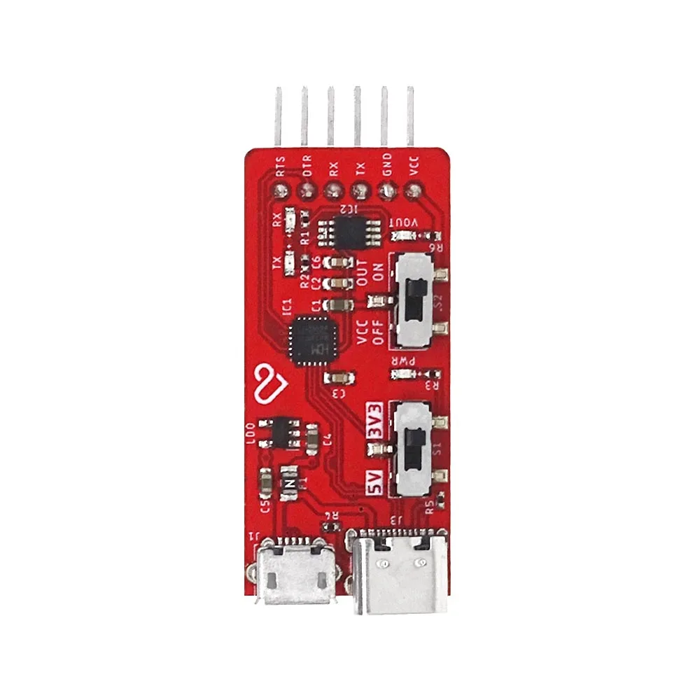 LaskaKit CH9102 Programmer USB-C, microUSB, UART