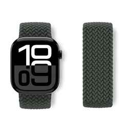 Apple watch 용 스트랩 10 밴드 42mm 46mm 44mm 45mm 41mm 40mm 땋은 벨트 팔찌 correa iWatch 시리즈 9 7 8 5 SE 6 Ultra 49mm